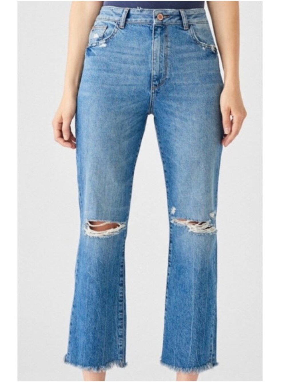 DL1961 Jerry High Rise Vintage Straight Jeans NWT Veracruz Distress 27 Street